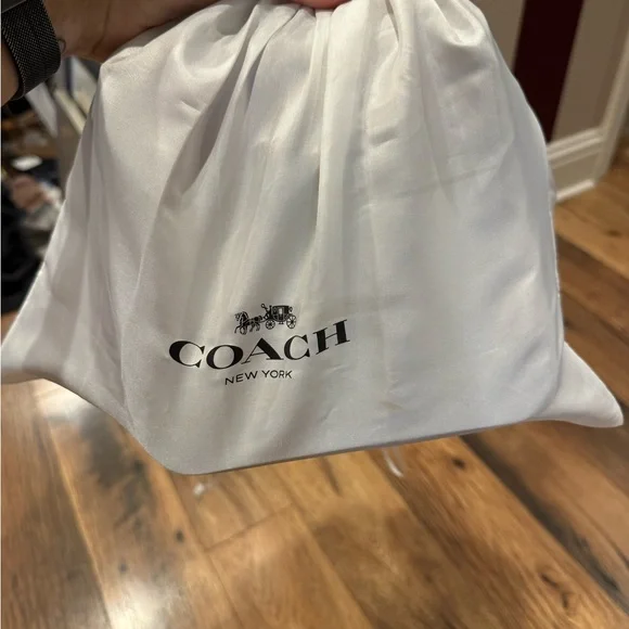 Coach Tan and Brown Crossbody Bag with Gold Accents - Picture 9 of 12